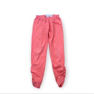 HANNA ANDERSSON Girls' Pink Peach STRETCH Capri Pants Size 140 US10 Gathered.